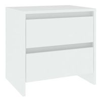 mesilla de noche  mesita de noche madera contrachapada blanco 45x345x445 cm