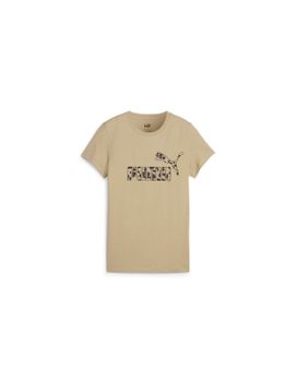 Camiseta Puma ESS+ ANIMAL Graphic Beige Mujer