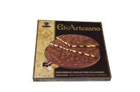torta de turron de chocolate puro 70 cacao con almendra 200g - el