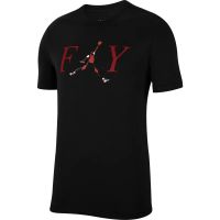 camiseta air jordan graphic fly negra