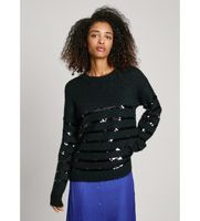pepe jeans para mujer pl702242 jersey nina negro s casual poliester