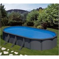 piscina gre ovalada kea kit730gy desmontable imitacion antracita gre