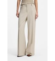 boss para mujer 50562885 pantalon tacodi beige 36 casual clasico poliester