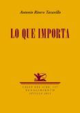 Lo que importa