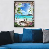 pintura decorativa lienzo 51762820370100 multicolor 70x100 cm