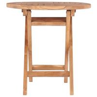 mesa de jardin  mesa de exterior plegable madera maciza de teca 45 cm