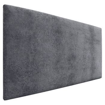 Dhome Cabecero De Pana Liso 105x50 Camas 105 - Gris Oscuro