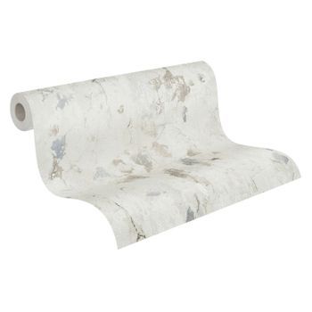 Papel Pintado Livingwalls Hormigón Blanco Antiguo - As-374621 - 53 Cm X 10,05 M