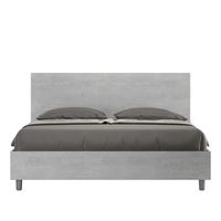 cama matrimonial con somier 160x190 cemento new egos