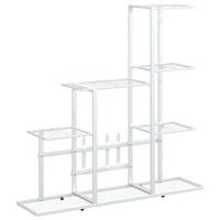 soporte de flores de metal blanco 945x25x88 cm vidaxl