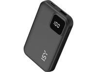 powerbank - isy ipp 5001 5000 mah 1x usb-c usb-a negro
