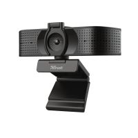 webcam trust teza 4k uhd autofocus microfono dual tripode