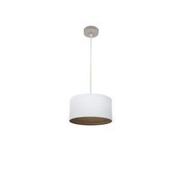 colgante tatiana 1xe27 niquelblanco-madera oscura regx30x30 cm