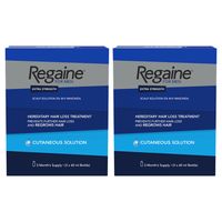 regaine extra strength hair loss solution for men 6 months - 6x60ml