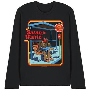 Steven Rhodes Camiseta manga larga Satan Is Waitin' para mujer
