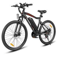 bicicleta electrica urbana samebike sy26-ii 250 w 13 ah shimano de 21 velocidades negra