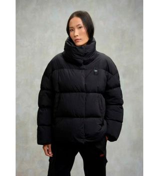 Blauer para mujer. 25WBLDC03166 Plumífero Corto Nuvola Ross negro (M), Casual, Nylon