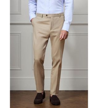 Hackett London para hombre. HM212602 Pantalón Ken beige (33/34), Casual, Algodón