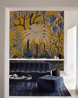papel pintado palmeras de alta gama 200 g 250x150 cm 3 tiras