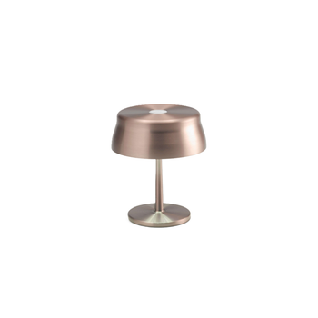 Lámpara De Mesa Led Inteligente Zafferano Sister Light Mini Con Wi-fi, Recargable Y Regulable En Cobre