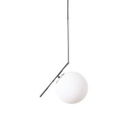 lampara techo nordica cromado bola cristal o18cm e27
