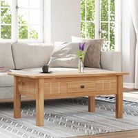 mesa de centromesa auxiliarmesa de cafe de madera de pino panama range 100x60x45 cm