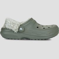 crocs zuecos classic fleece lined clog para mujer