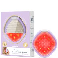 foreo flip play advanced led light hairbrush i lilac you