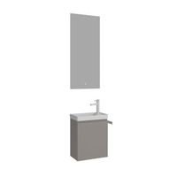 conjunto de mueble con lavabo y espejo 2 piezas  - 40 x 22 x 50 cm - matte mink