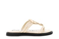 zapatilla de piel napa con accesorio off white