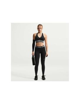 Mallas de Fitness Nike Pro Mid-Rise Full-Length Mujer Negro/Gris