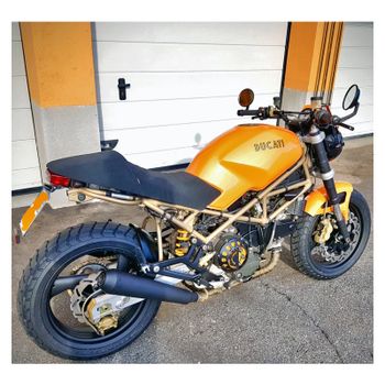 Silenciador de escape Ducati Monster -'06 Mistral cónico par corto