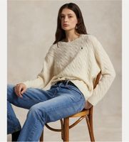 polo ralph lauren para mujer 211971865001 jersey de lana y cachemira blanco l casual
