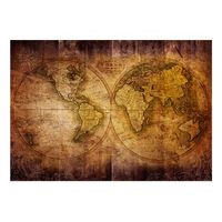 papel pintado 3d - world on old map 150x105 cm