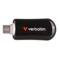 unidad flash usb verbatim 30224 64 gb usb tipo c 32 gen 1 negra