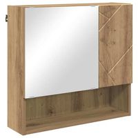 armario con espejo roble artisan 59 x 17 x 55 cm vidaxl