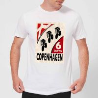 mark fairhurst six days copenhagen mens t-shirt - white - xxl - white