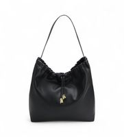 hugo para mujer 50552198 bolso bandolera con cordon y herrajes dorados negro osfa casual poliuretano