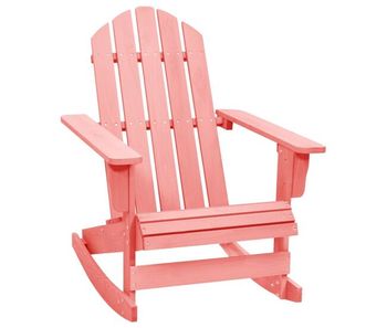 Vidaxl silla mecedora de jardín adirondack madera maciza de abeto rosa