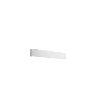 Aplique De Pared Led De 18 W, Pintable En Yeso Blanco Mate, 3000 K, 1440 Lm, Difusor Coloreable - Perenz - Blanco