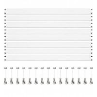 colgar cuadros sin agujeros pack 12 metros eurohang guias aluminio blanco mate 150 cm con 15 colgadores automatico nylon clips tapas tornillos