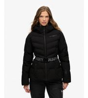 superdry para mujer ws110178a chaqueta luxe belted ski negro s casual deportivo poliester nieve