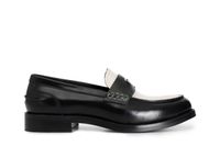 mocasin de mujer en piel desgastada en tres colores con complemento multi black