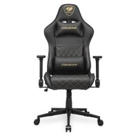 silla gaming cougar armor one v2 reposabrazos 4d cuero pvc negro naranja 120kg