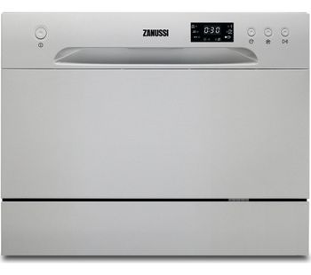 ZANUSSI ZDM17301SA Compact Dishwasher - Silver, Silver