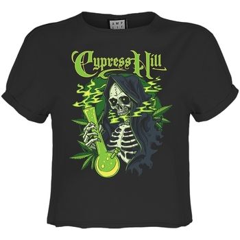 Amplified Clothing Camiseta manga larga Skeleton Bong para mujer