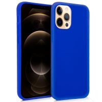 cool funda silicona azul para iphone 12 pro max