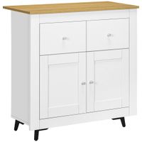aparador 78x35x80 cm blanco