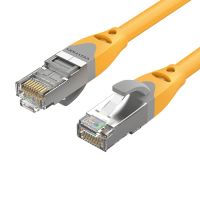 cable de red vention ibhyh cat6a 2m sftp 10gbps naranja alta proteccion