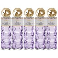 pack de 5 eau de parfum mujer saphir star 200 ml